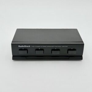 RadioShack Speaker Switch 40-244 High Power Stereo Control Center 4 Way Selector